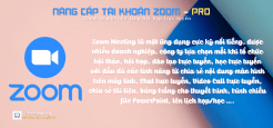 Nâng cấp dịch vụ Zoom - Pro